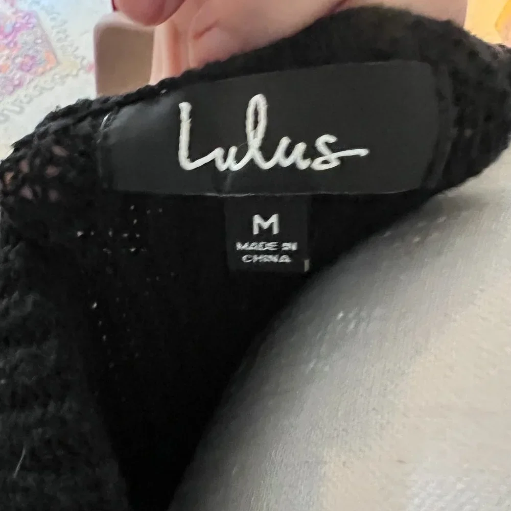 Sexy black sweater dress - Picture 3 of 3